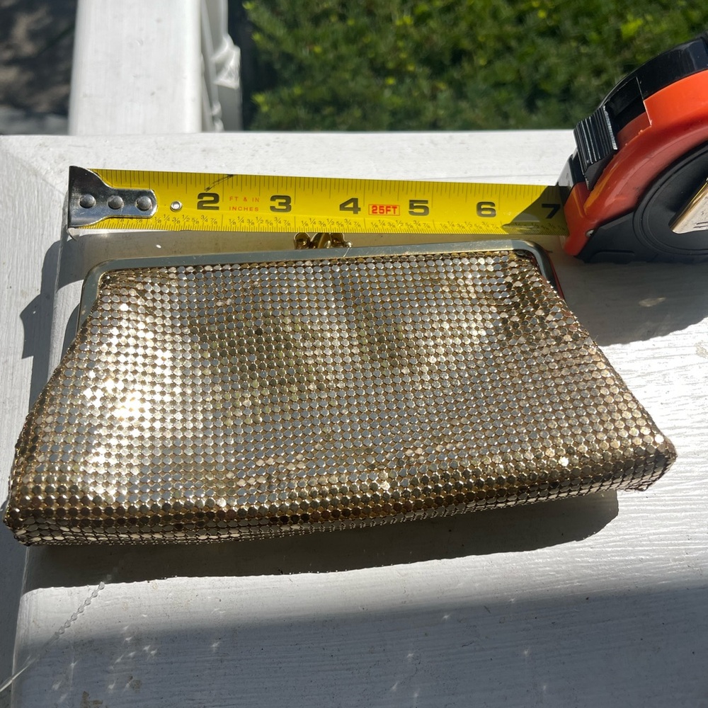 VINTAGE 50’s 60’s WHITING & DAVIS Gold Mesh Clutch
